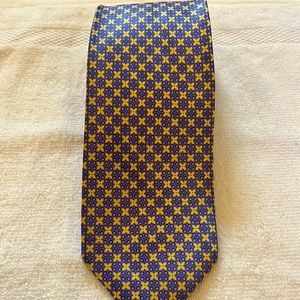 Beautiful Stefano Ricci blue and yellow tie. Matches blue and white perfectly